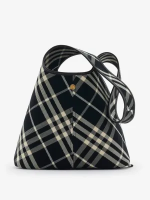 Small check shoulder bag