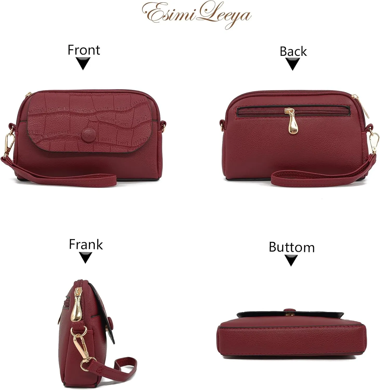 Small Cross Body Bag for Woman Crossbody Wallet Purse Mini handbags with Wristlet Strap