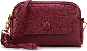 Small Cross Body Bag for Woman Crossbody Wallet Purse Mini handbags with Wristlet Strap