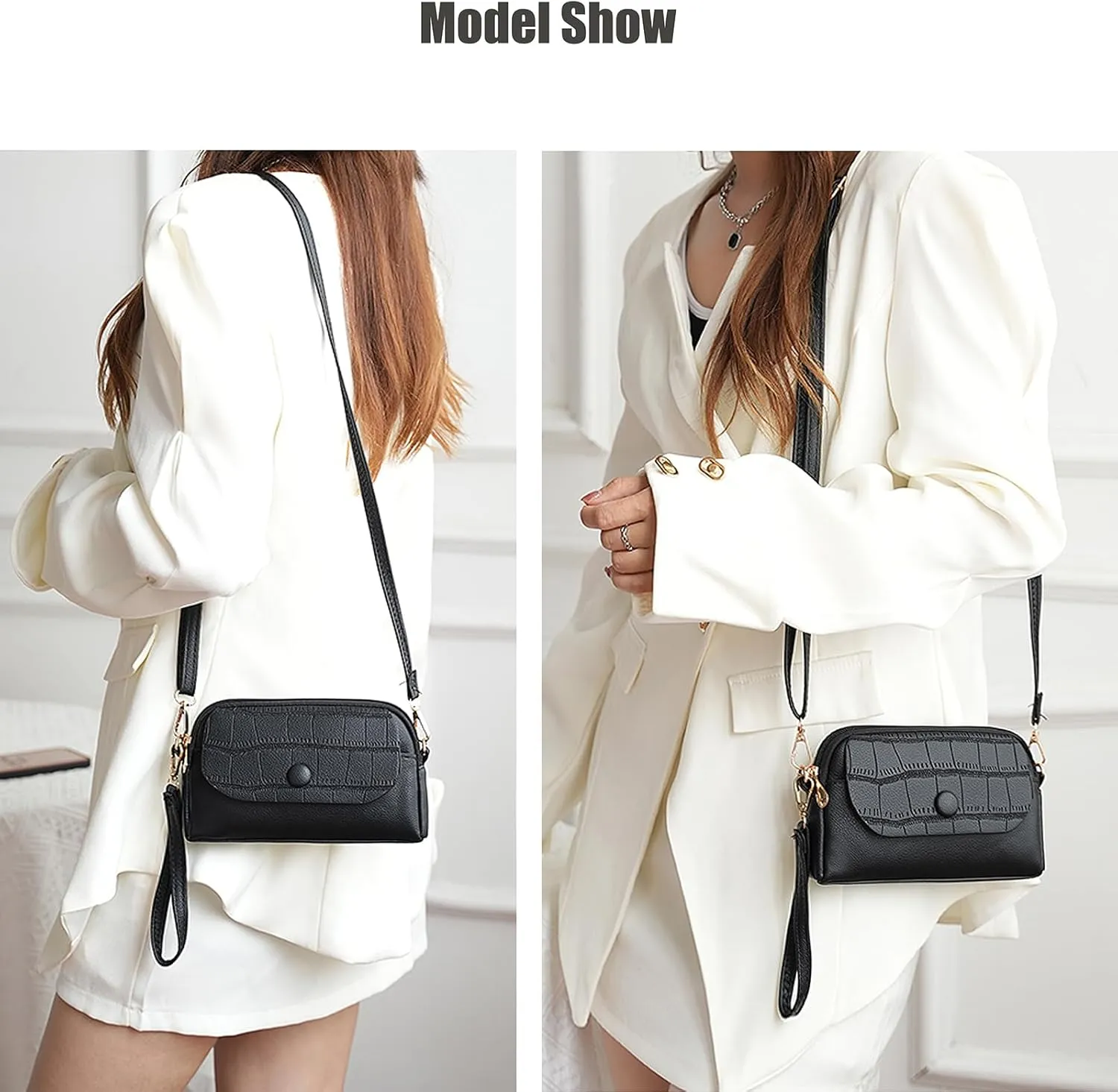 Small Cross Body Bag for Woman Crossbody Wallet Purse Mini handbags with Wristlet Strap