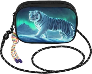 Small Crossbody Bags Aurora Bengal Cat for Women Cell Phone Purses Shoulder Bag Handbag with Adjustable Strap