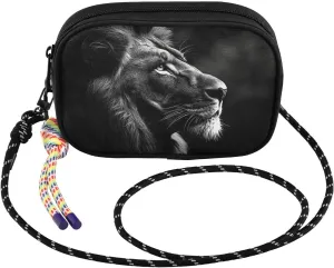 Small Crossbody Bags Eye Blue Lion for Women Cell Phone Purses Shoulder Bag Handbag with Adjustable Strap