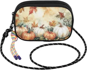 Small Crossbody Bags Harvest Pumpkins Autumn for Women Cell Phone Purses Shoulder Bag Handbag with Adjustable Strap