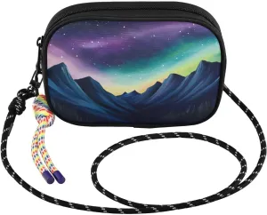 Small Crossbody Bags Landscape Aurora Moutain for Women Cell Phone Purses Women's Shoulder Handbag Wallet Purse