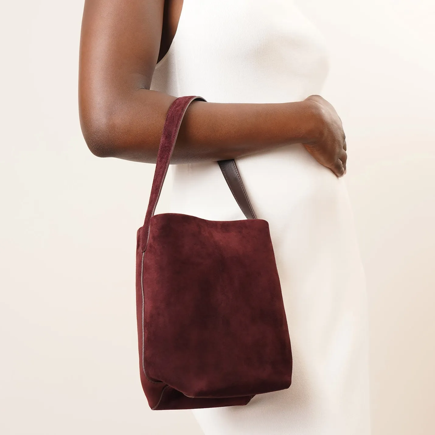 Small N/S Park suede tote bag