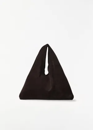 Small Suede Bindle — Brown Melange