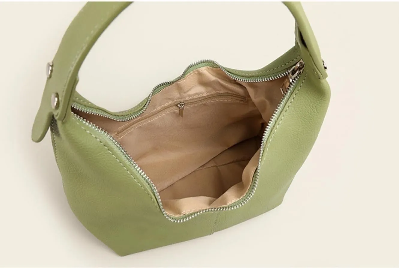 Soft Leather Tote Handbag Ladies Top Handle Purse Fashion Small Shoulder for Women Bag