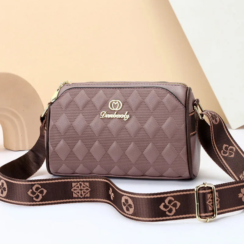 Soft Leather Wide Shoulder Strap