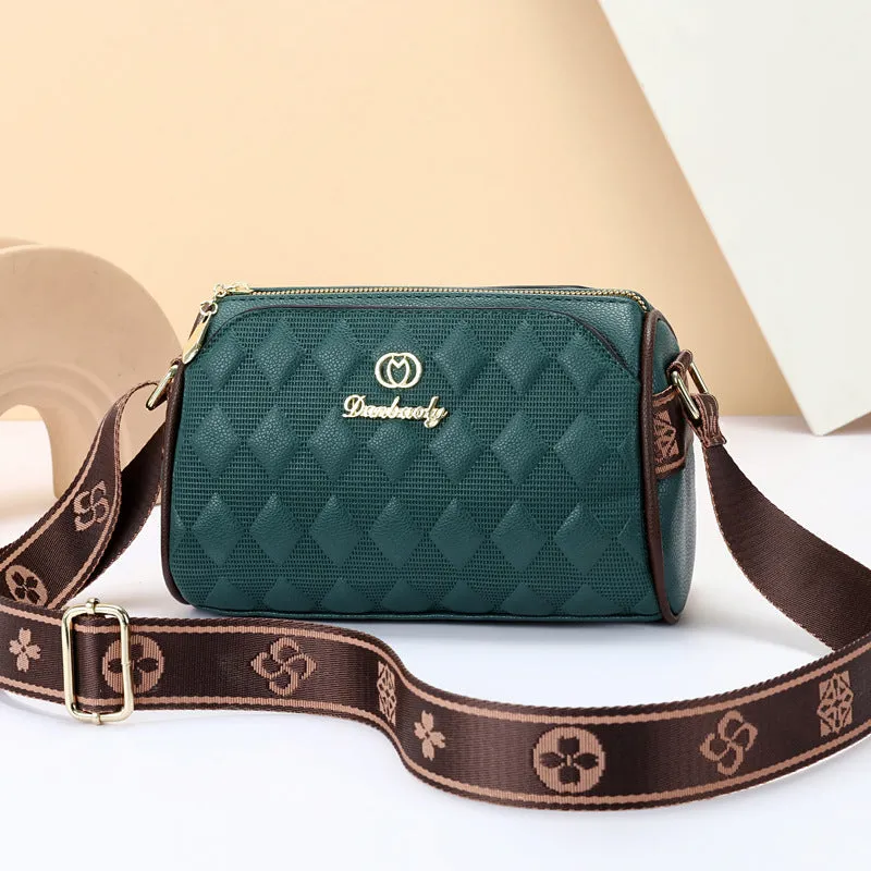 Soft Leather Wide Shoulder Strap
