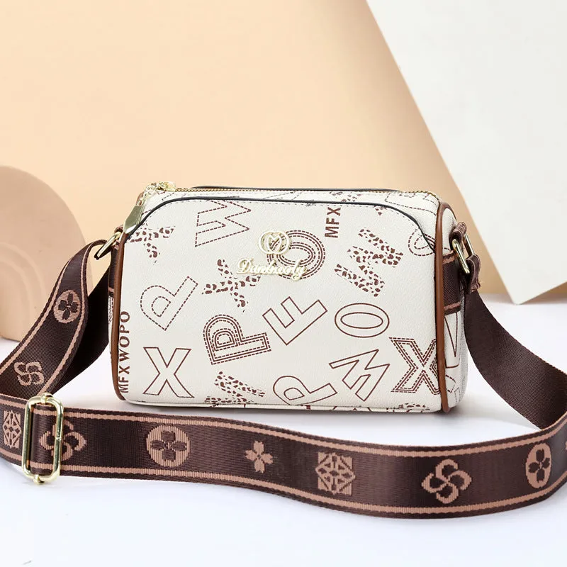 Soft Leather Wide Shoulder Strap
