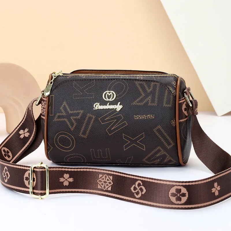 Soft Leather Wide Shoulder Strap