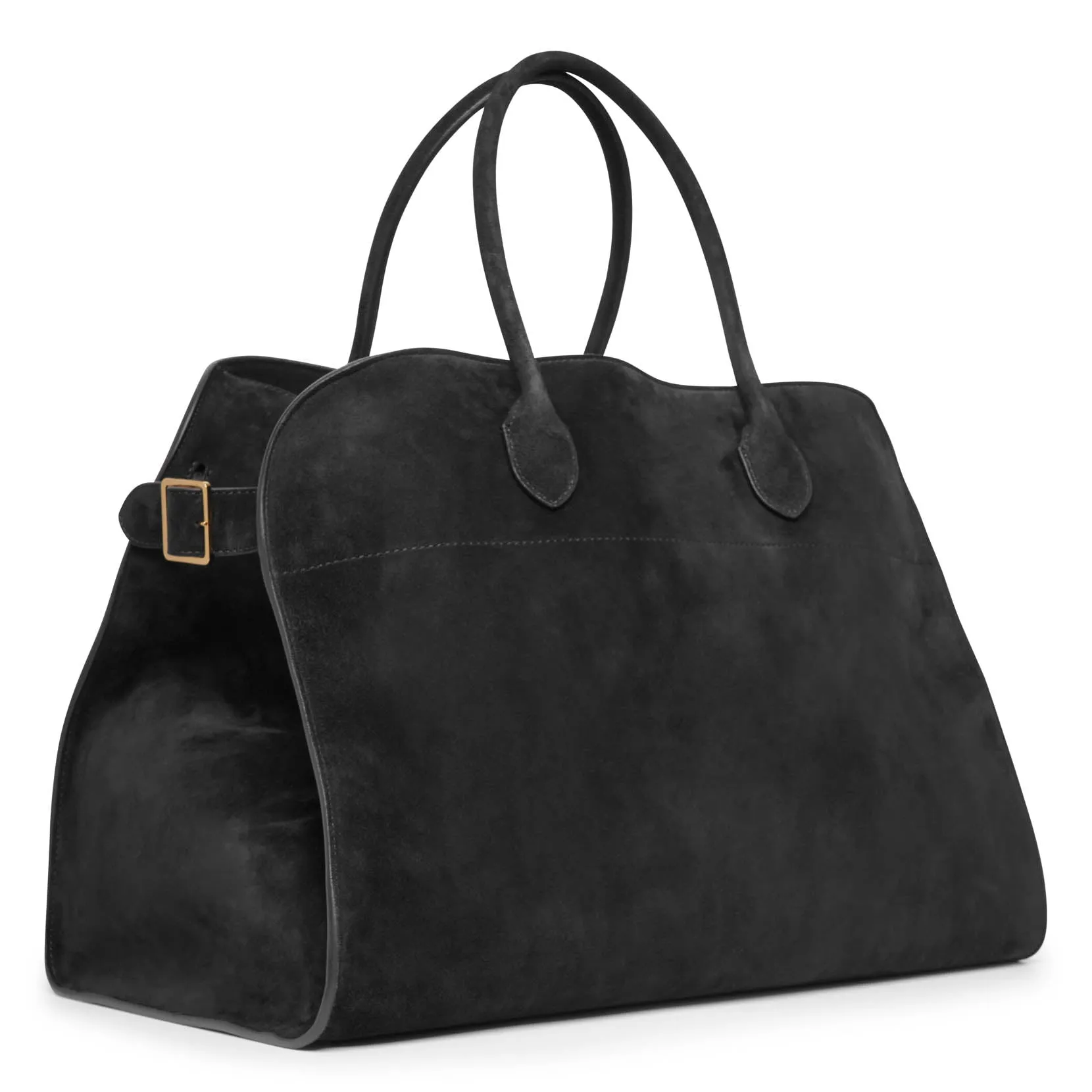 Soft Margaux 17 black suede bag