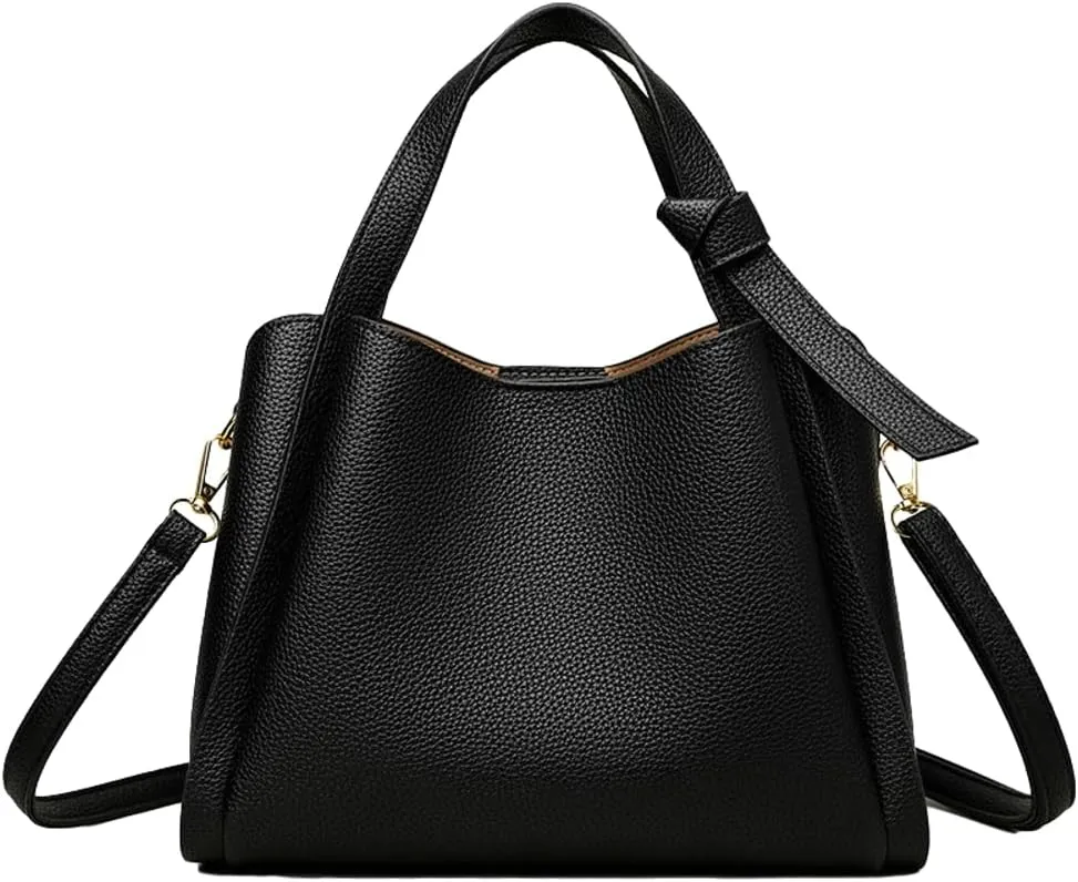 Soft Vegan Leather Bags Women’s Versatile Cross Body Bags with Adjustable Straps Elegant Tote Bag for Daily Life