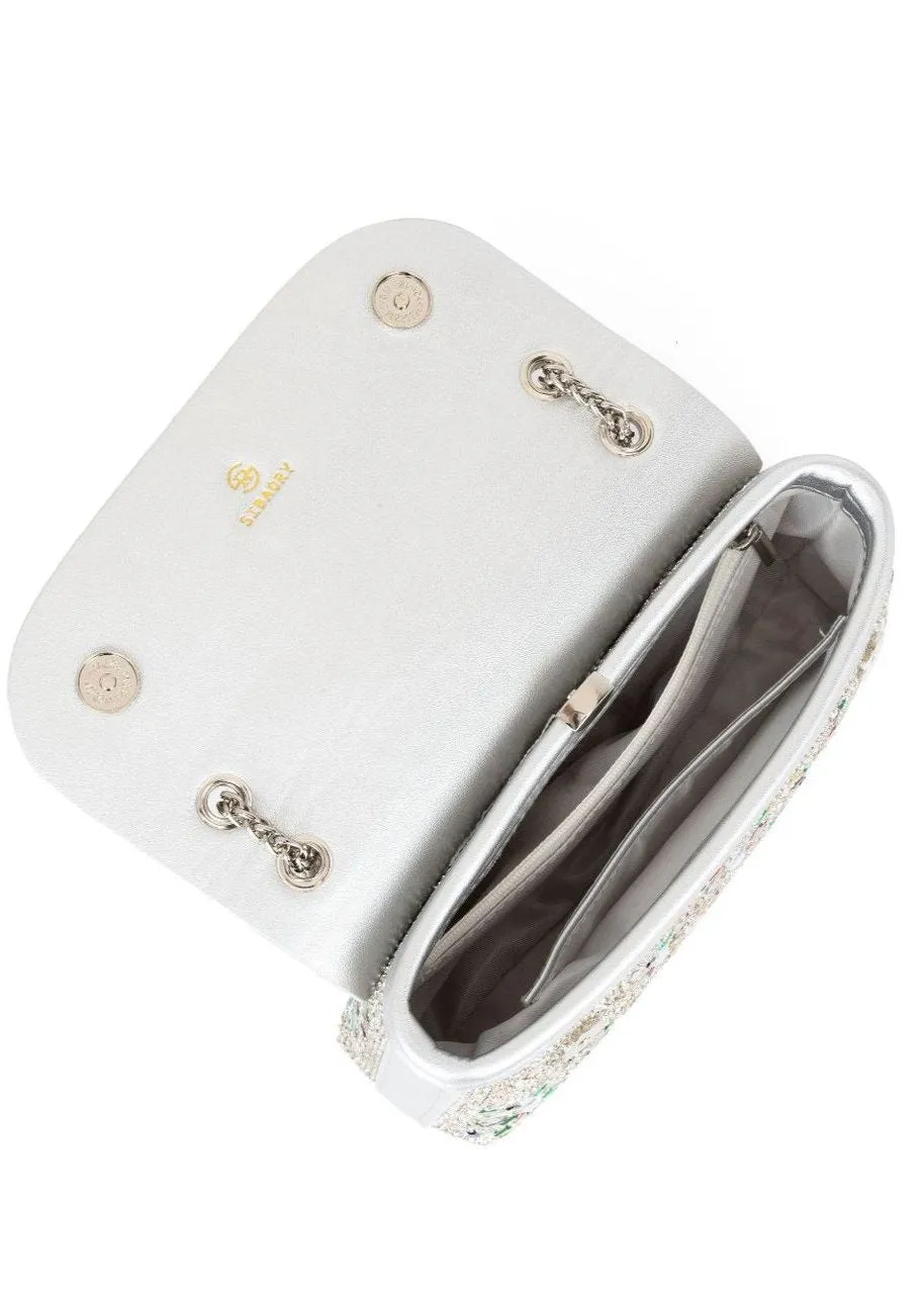 Soleil - Gold Crystal Chain Shoulder Bag