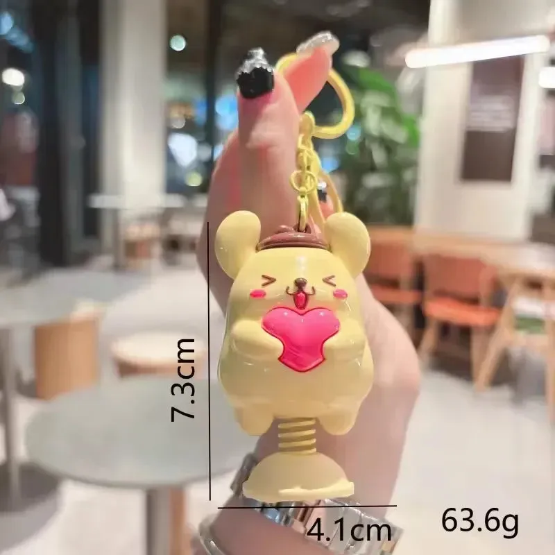 Springy Sanrio Fun Moving Keychain