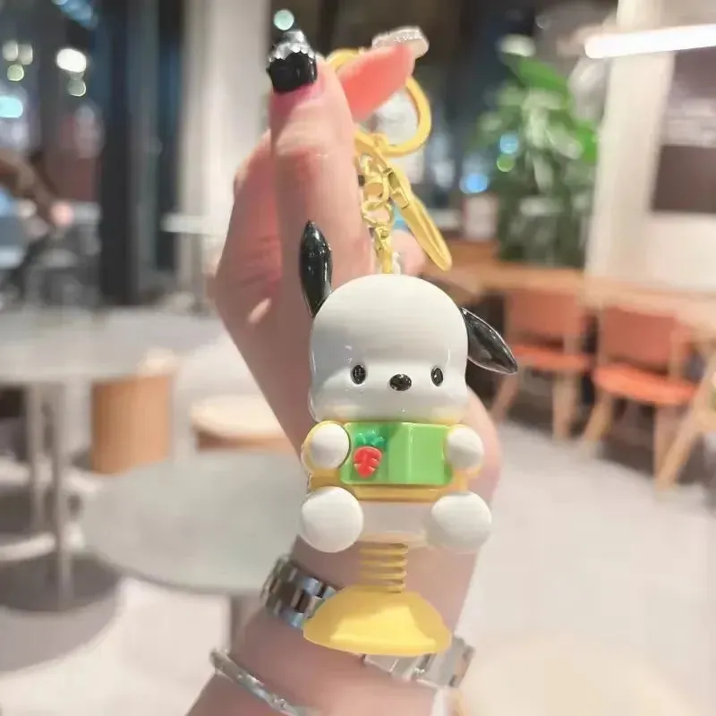 Springy Sanrio Fun Moving Keychain