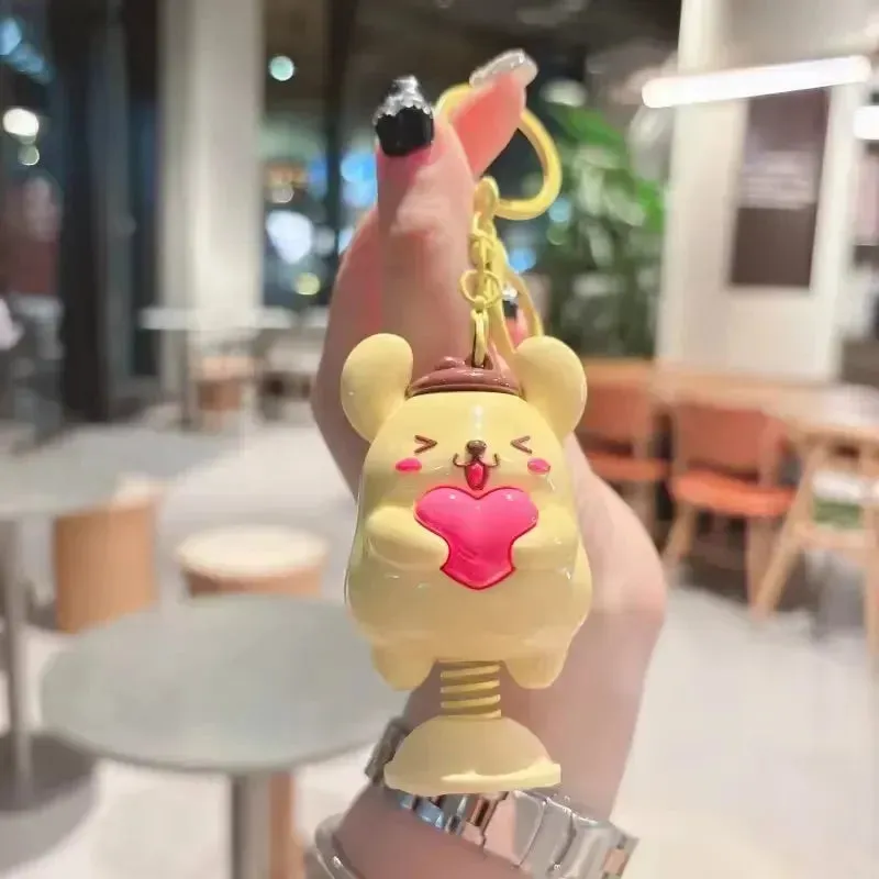 Springy Sanrio Fun Moving Keychain