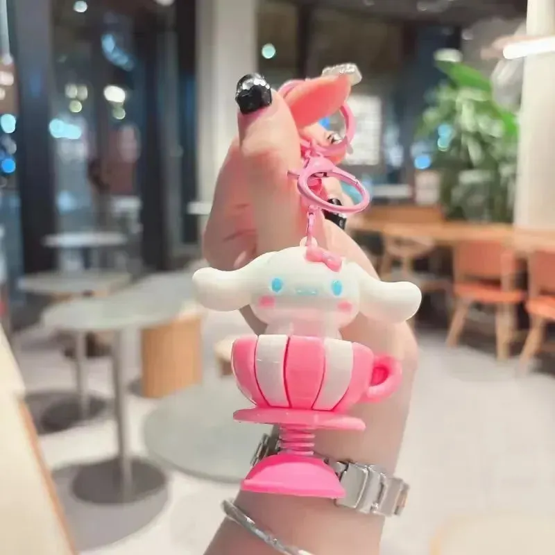 Springy Sanrio Fun Moving Keychain