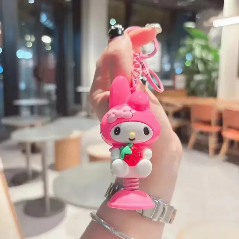 Springy Sanrio Fun Moving Keychain