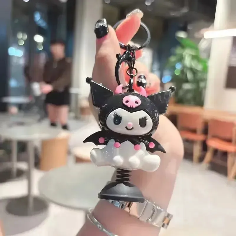 Springy Sanrio Fun Moving Keychain