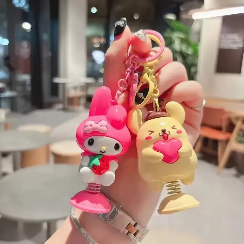 Springy Sanrio Fun Moving Keychain
