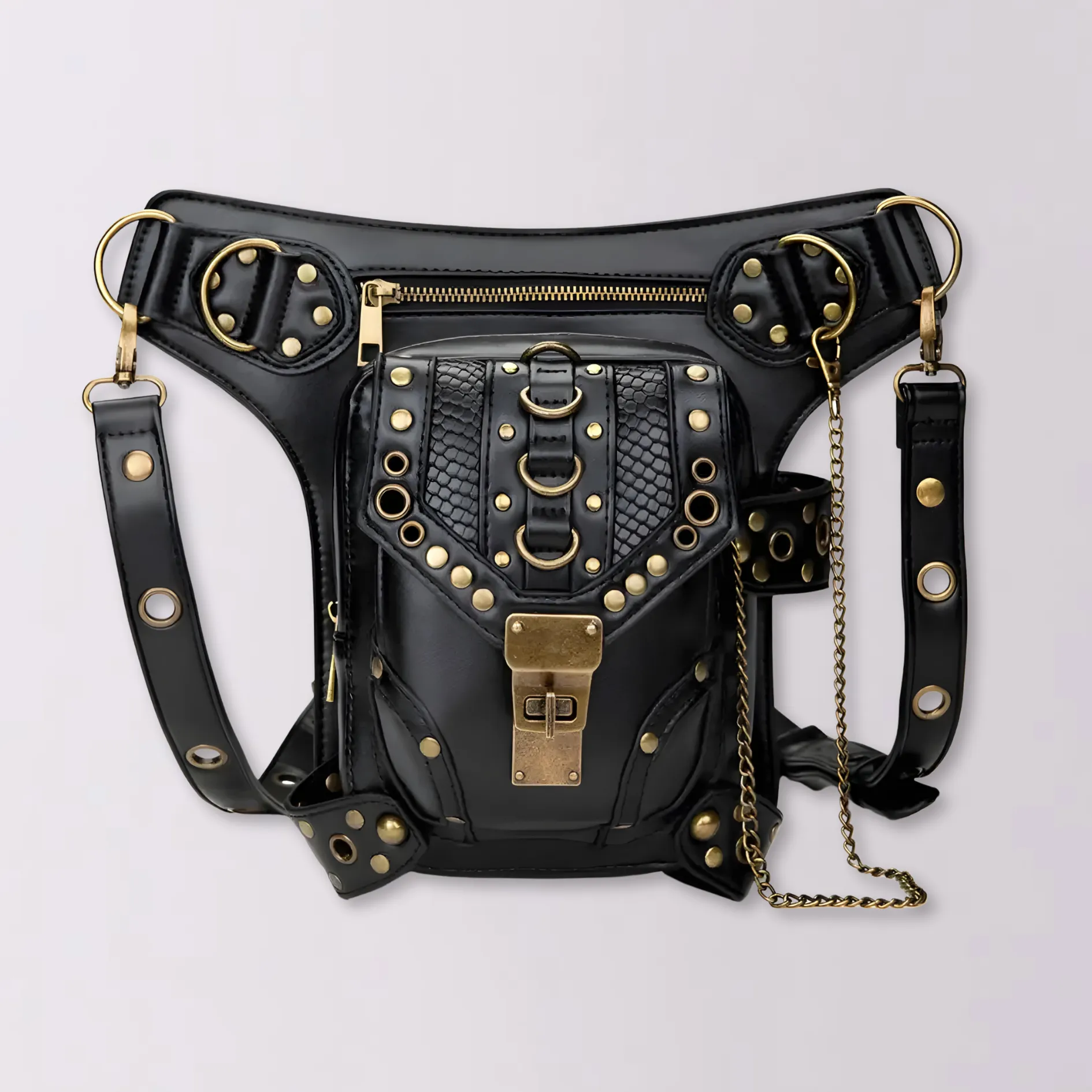 Steampunk Leather Hip Holster