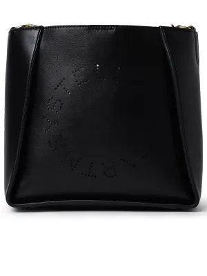 Stella Mc Cartney Black Soft Polyurethane Mini Crossbody Bag