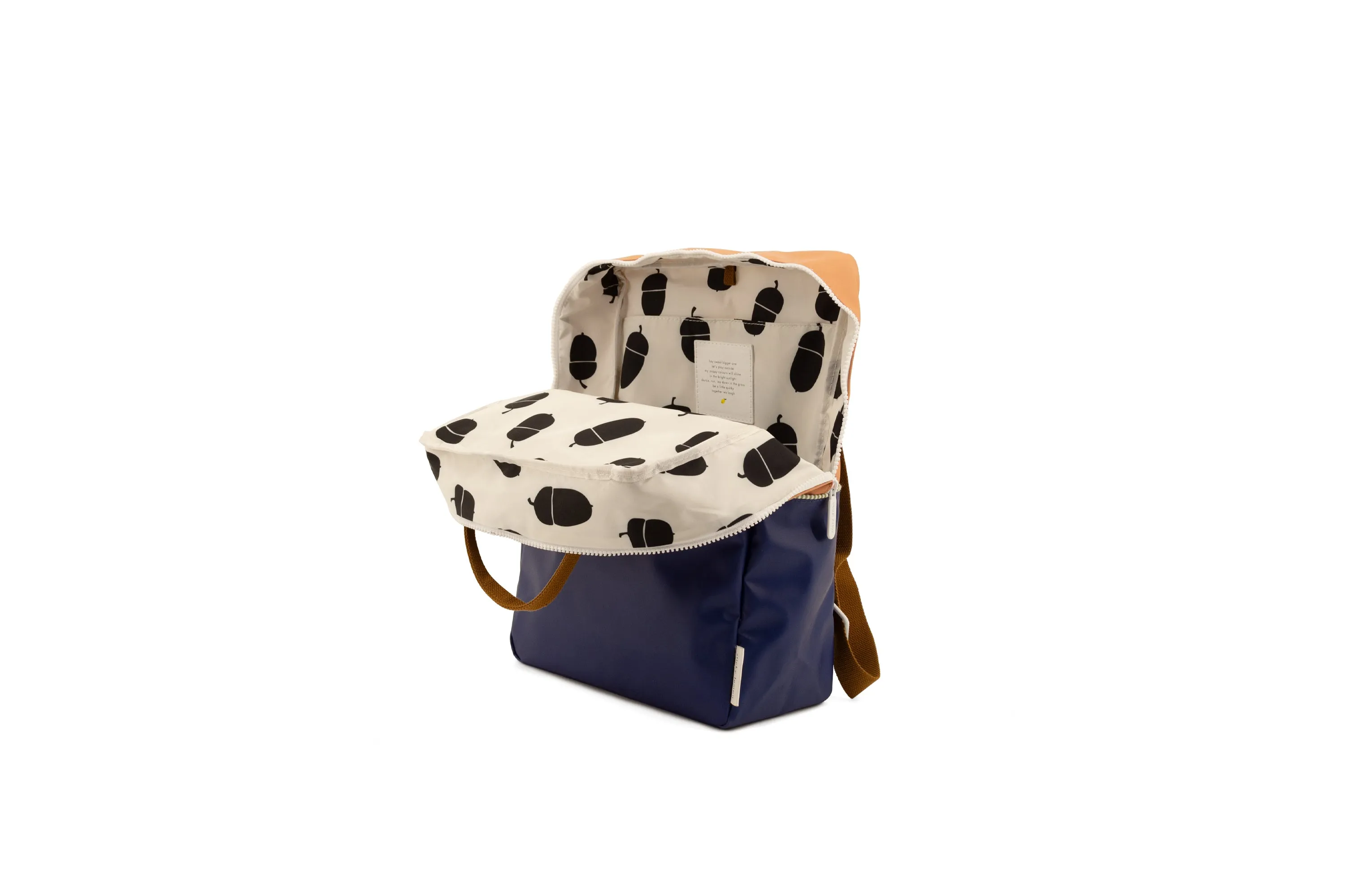 Sticky Lemon Colourblocking Large Backpack, Morning Sky/Deep Lake Blue