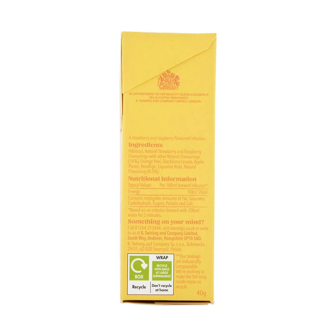Strawberry & Raspberry - 20 Tea Bags