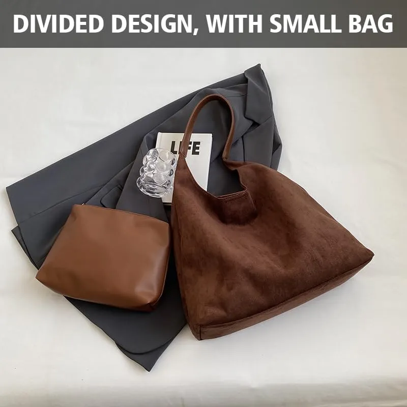 Suede Bag for Women Suede Hobo Bags Suedes Tote Bag Suedes Handbag Shoulder Bag