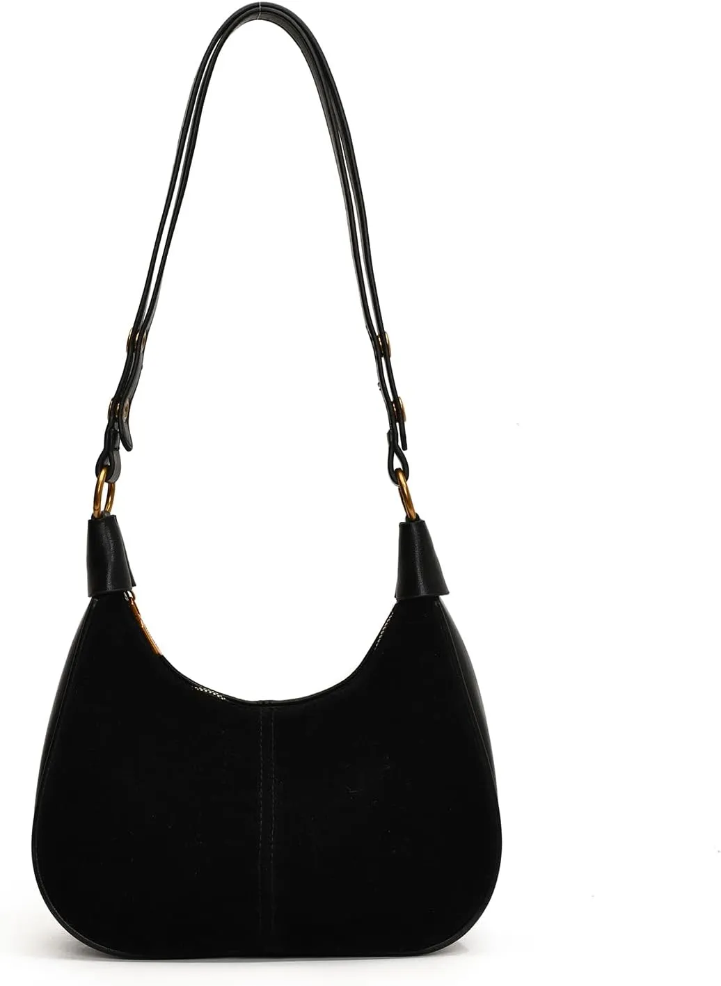 Suede Bags for Women Trendy Suede Purses Hobo Crescent Crossbody Shoulder Bag