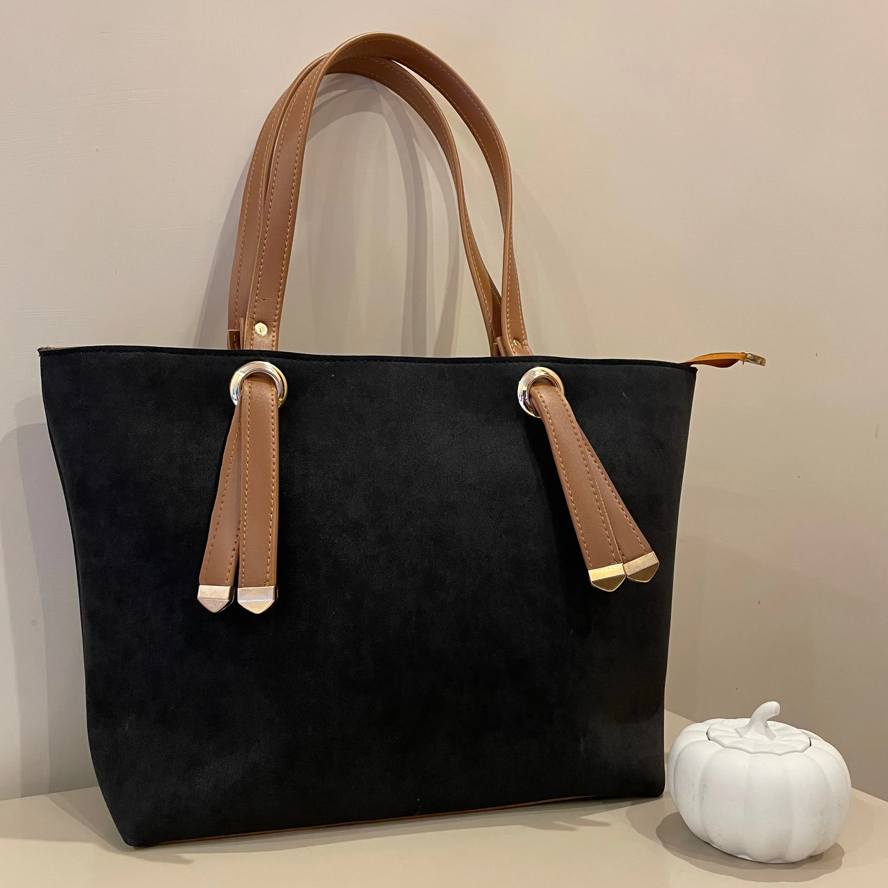 Suede Tote Bag