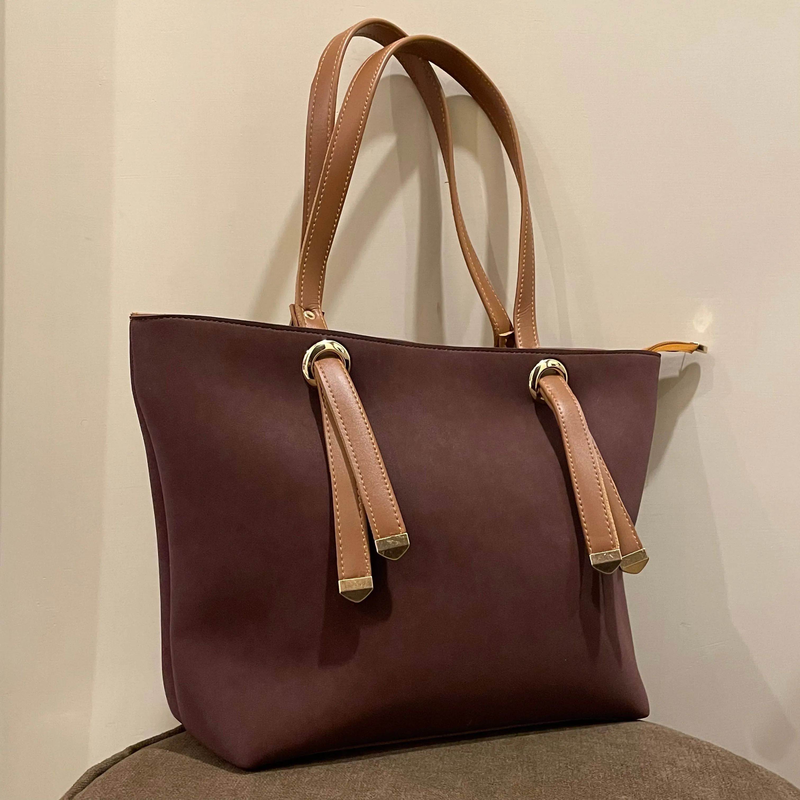 Suede Tote Bag