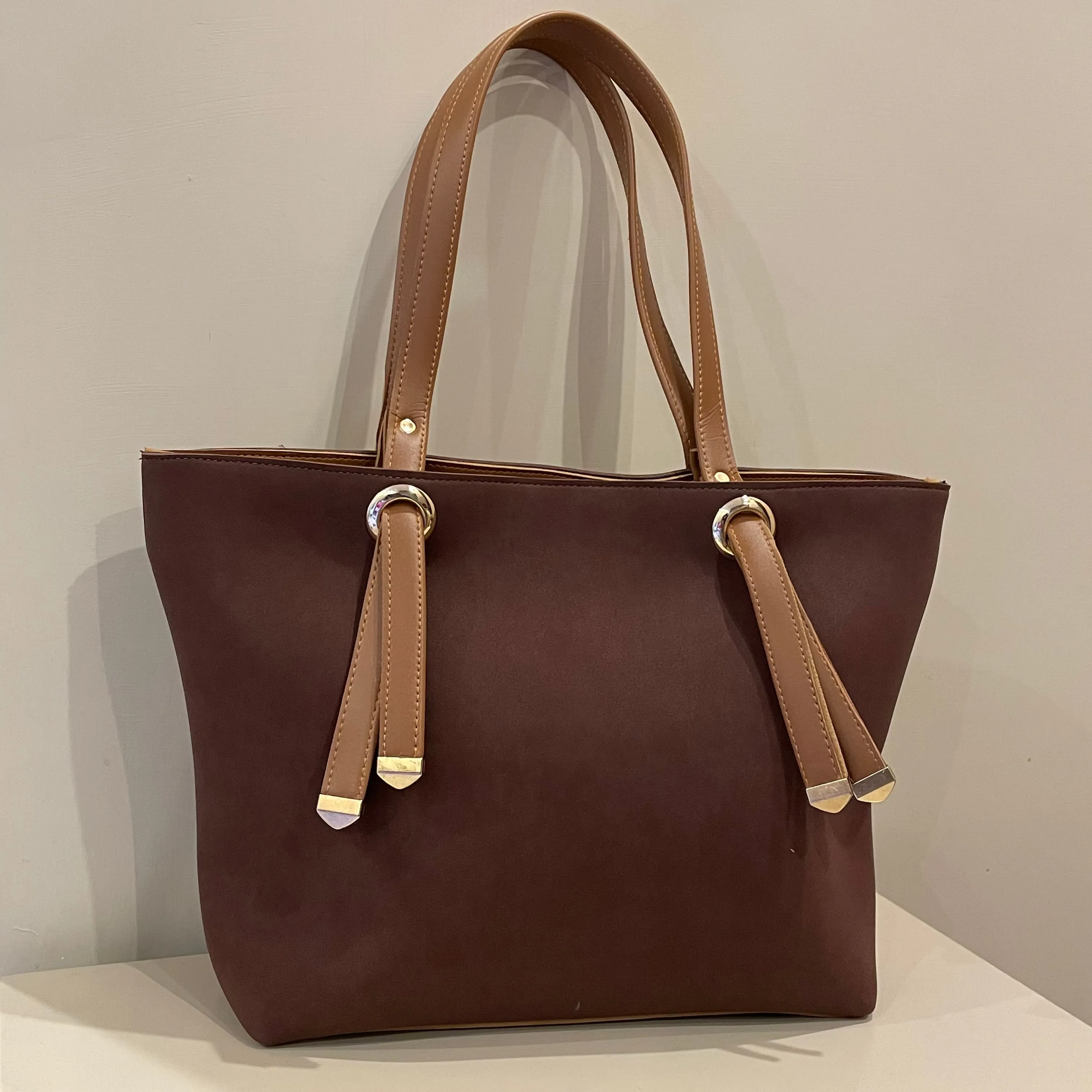 Suede Tote Bag