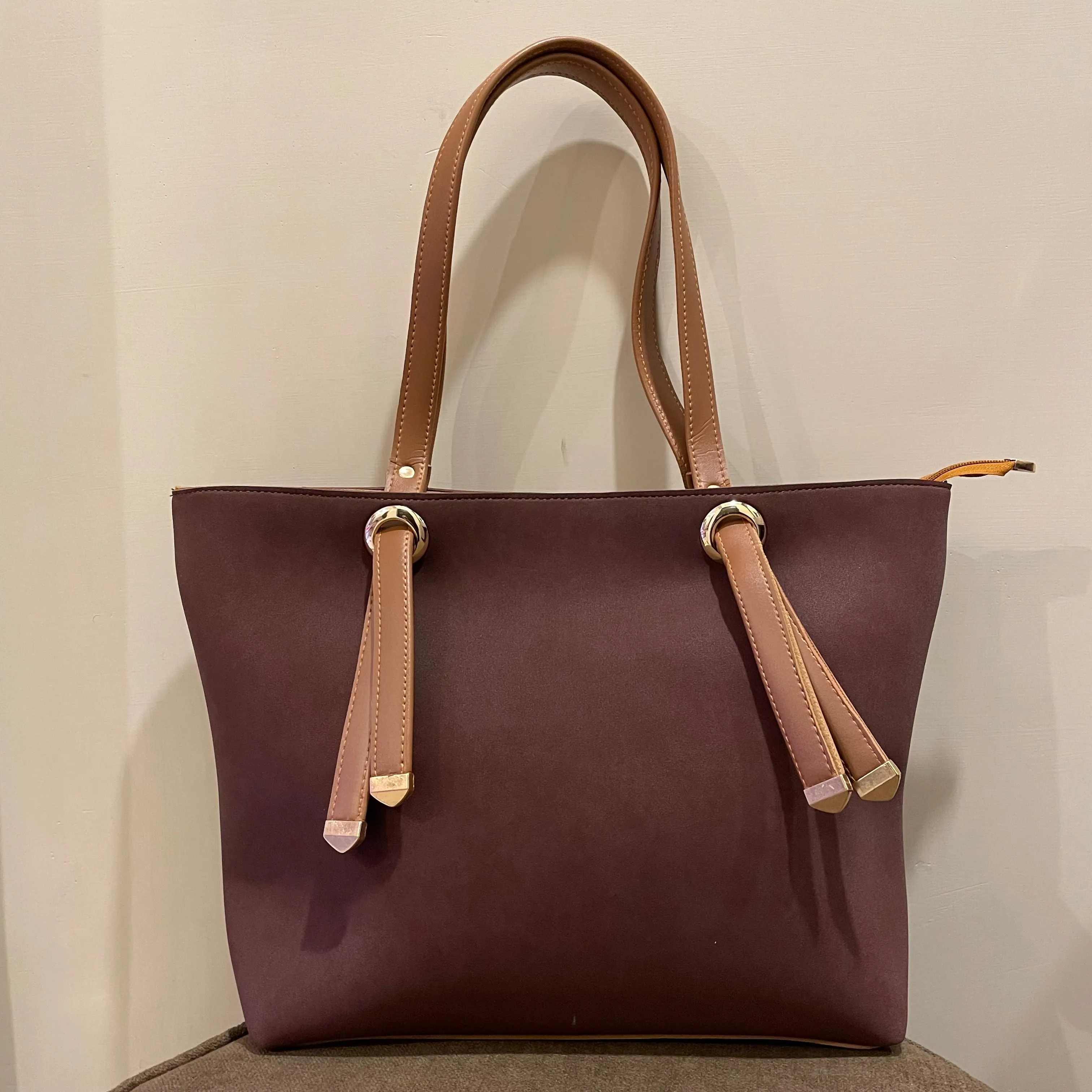 Suede Tote Bag