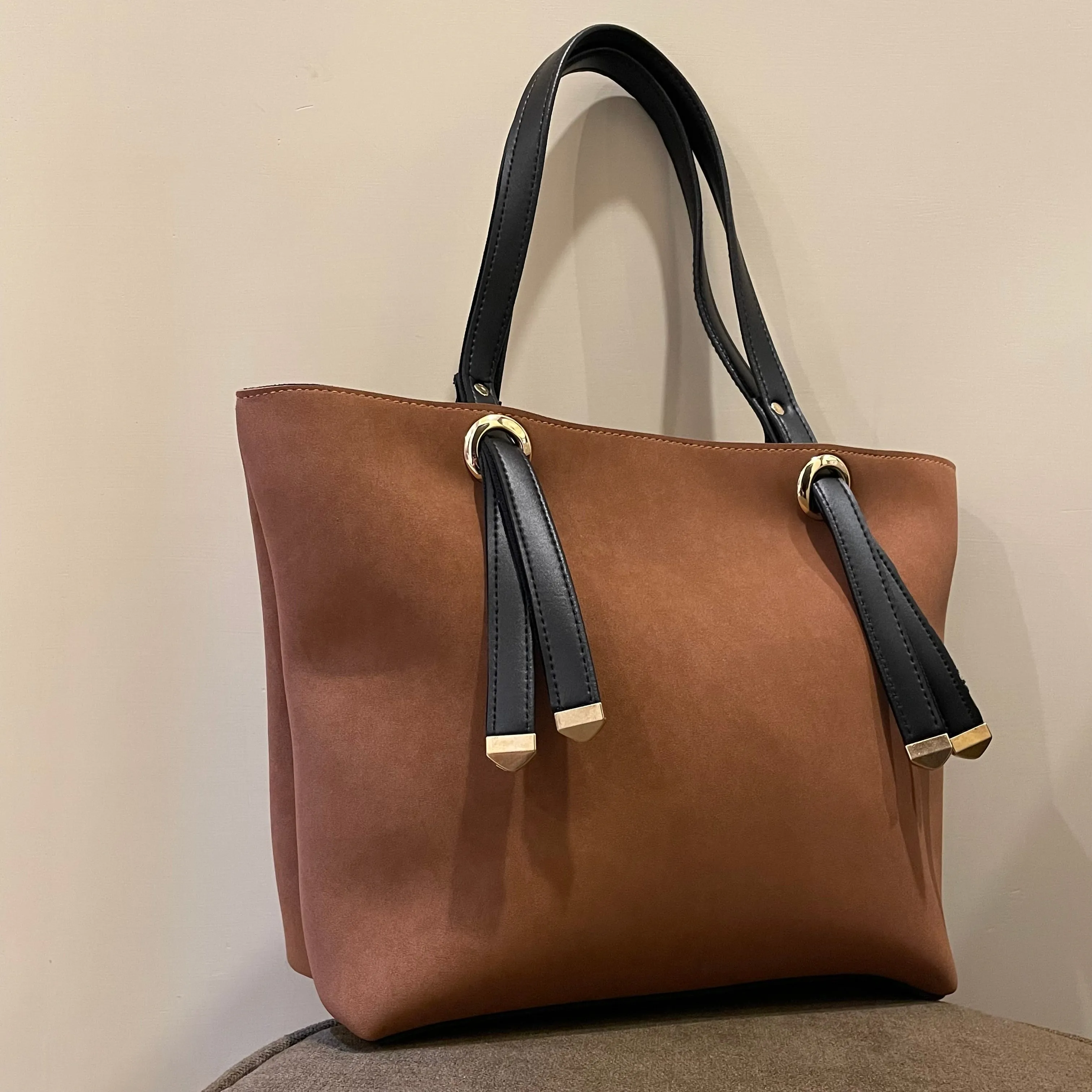 Suede Tote Bag