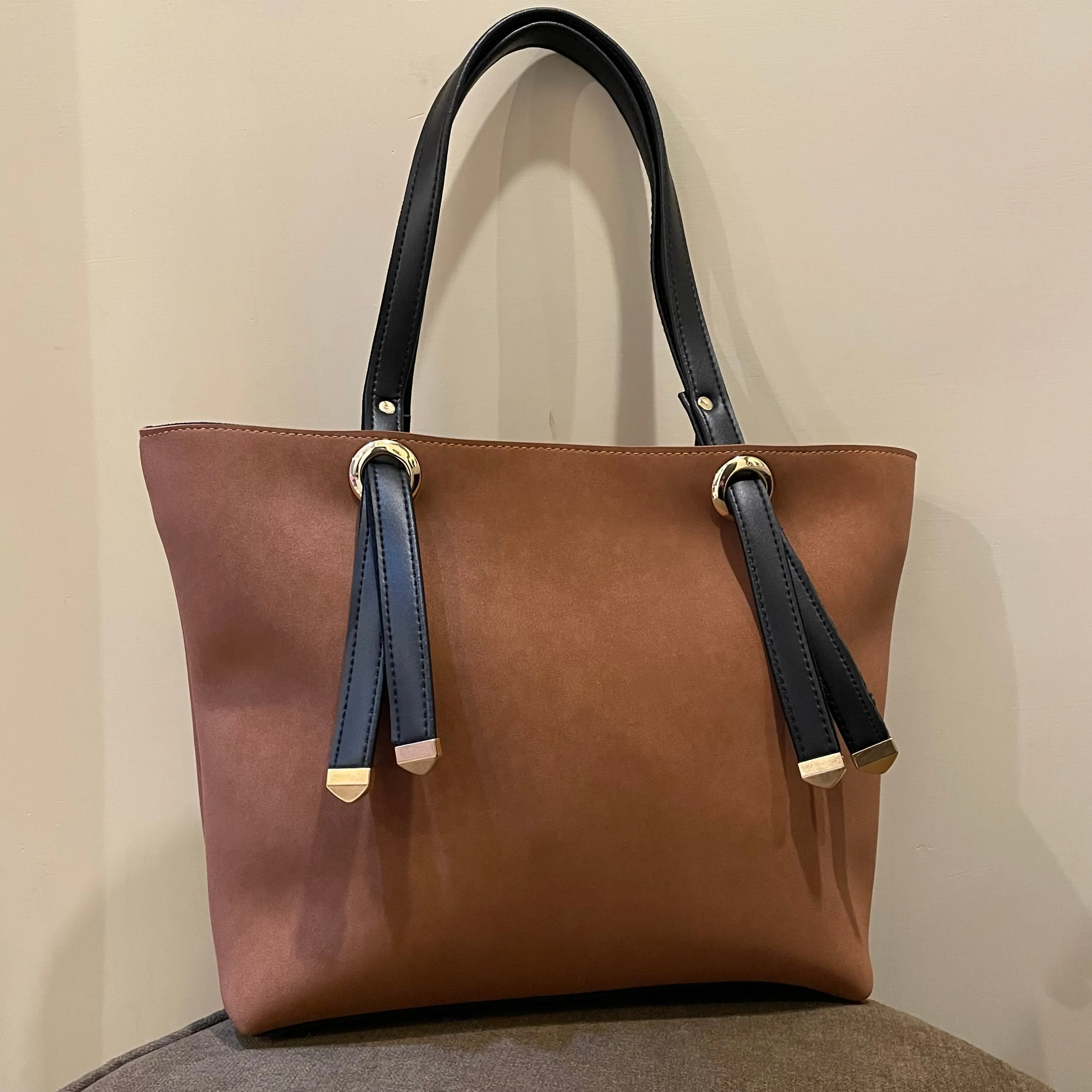 Suede Tote Bag