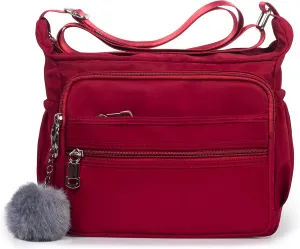 SUKRY Women's Shoulder Bags with RFID Anti Thief Pocket Casual Handbag Travel Bag Messenger CrossBody Purse for Women