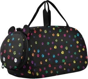 susiyo Small Duffle Bag Colorful Sparks and Stars Kids Duffle Bag for Boys Girls Dance Bag Gym Bag