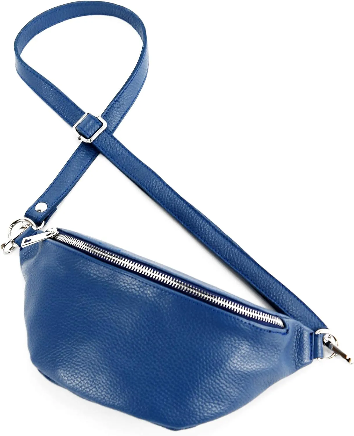 T211 - Italian hip bag, bum bag, chest bag small made of soft leather