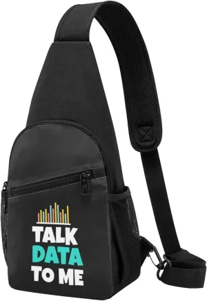 Talk Data to Me Chest Pack Leisure Shoulder Crossbody Chest Bag