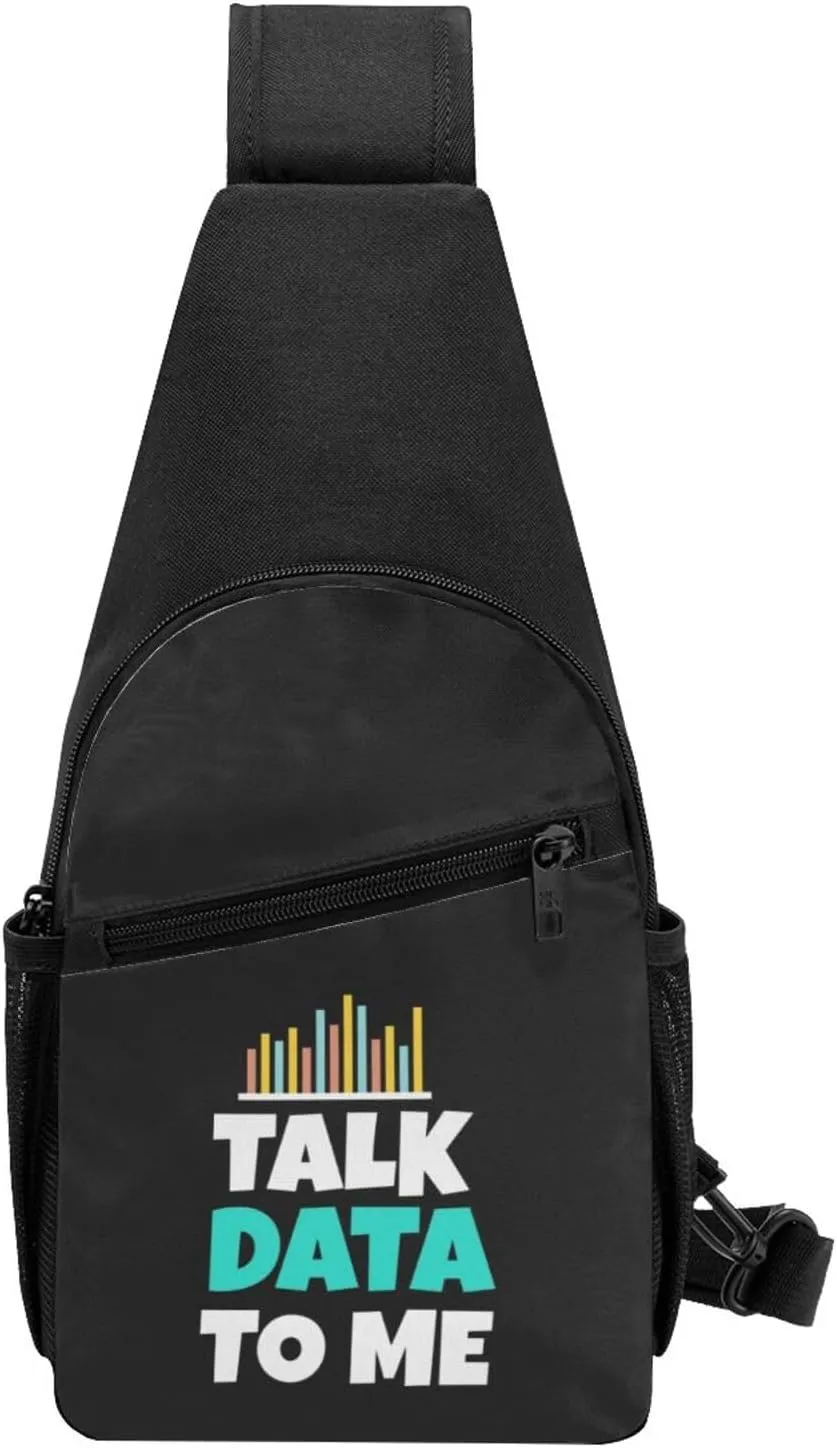 Talk Data to Me Chest Pack Leisure Shoulder Crossbody Chest Bag