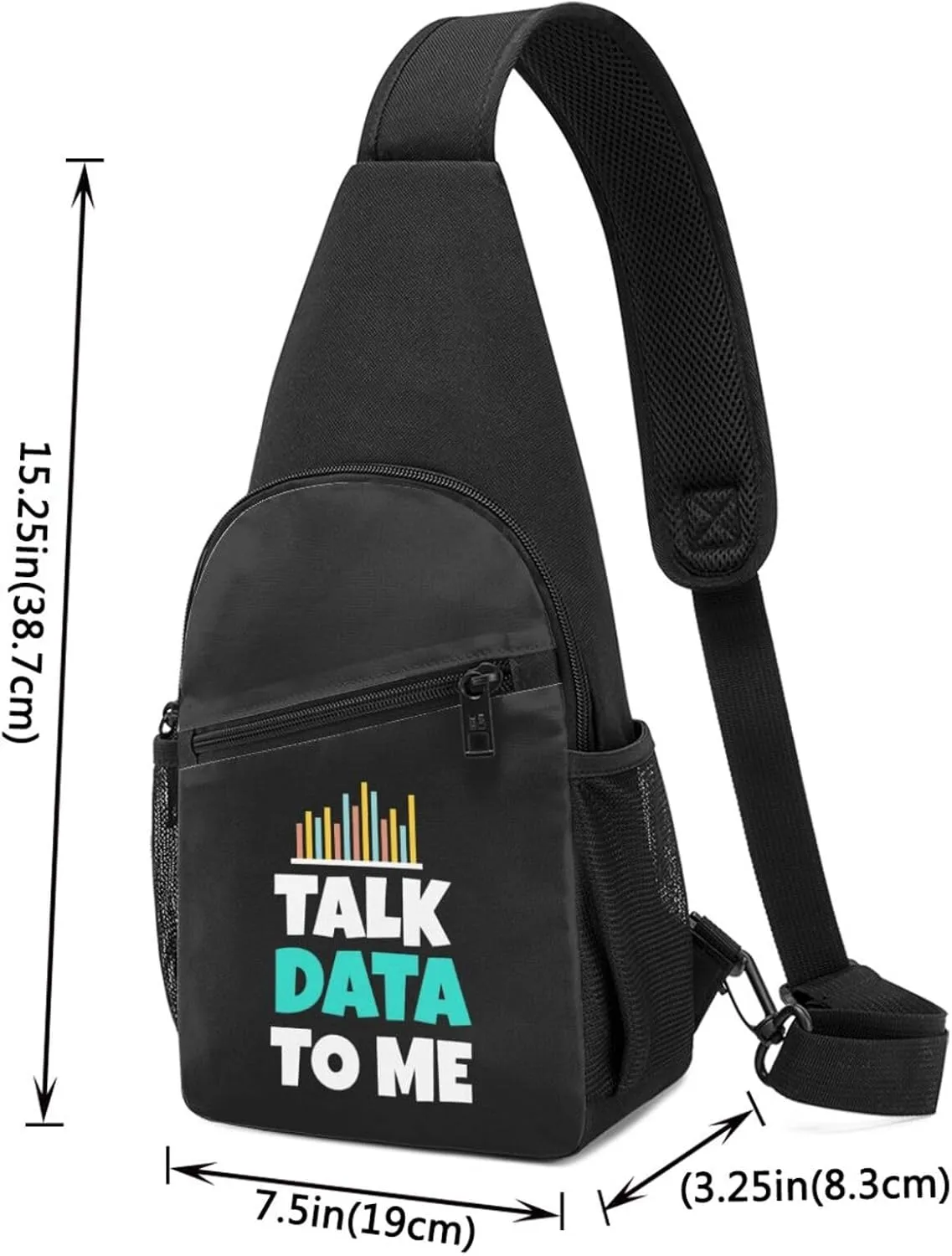 Talk Data to Me Chest Pack Leisure Shoulder Crossbody Chest Bag