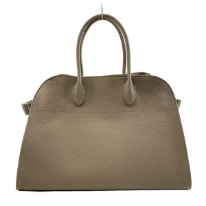 The Row Soft Margaux dark taupe Bag