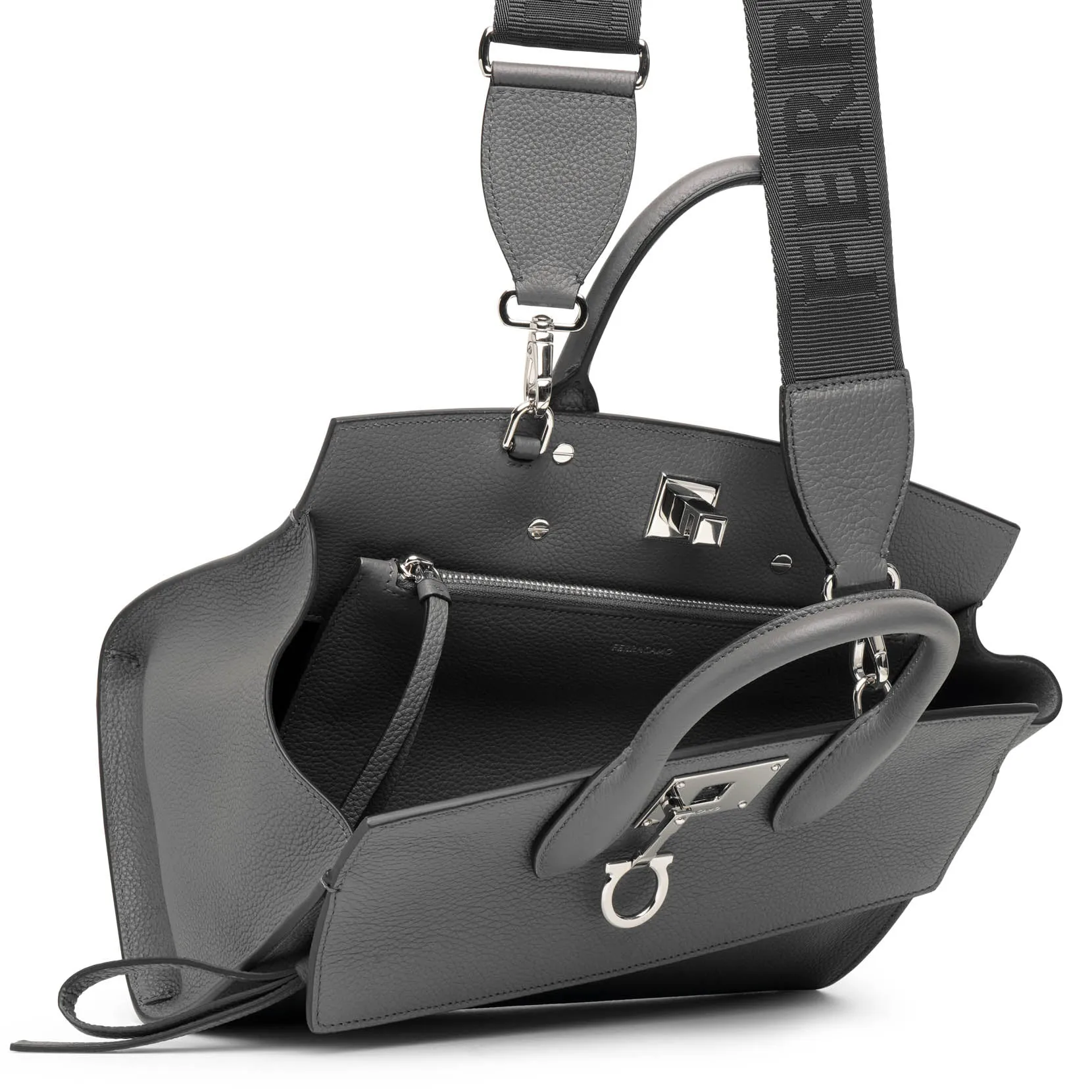 The Studio soft small grey tote bag