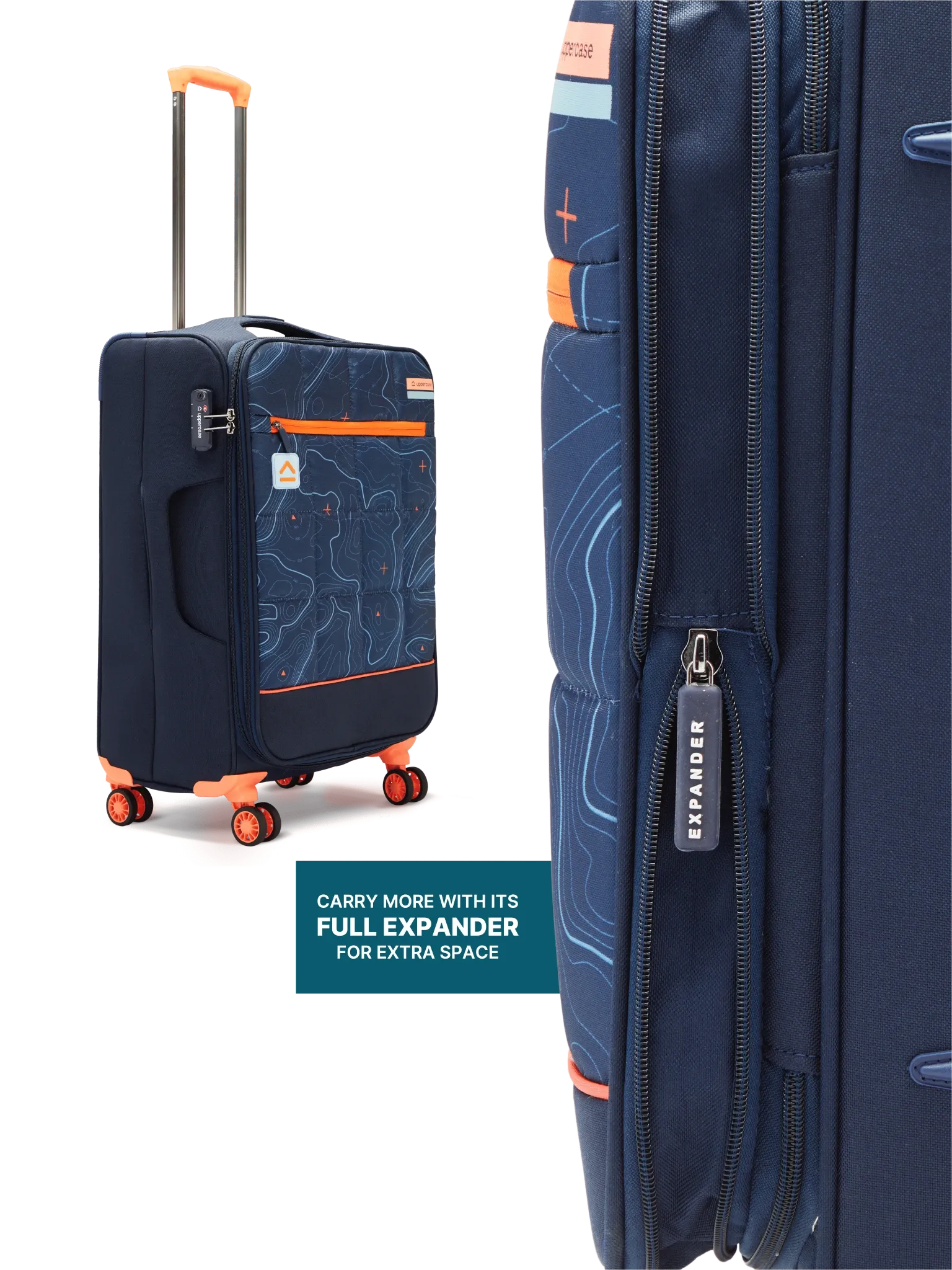 Topo Blue Medium Soft Trolley