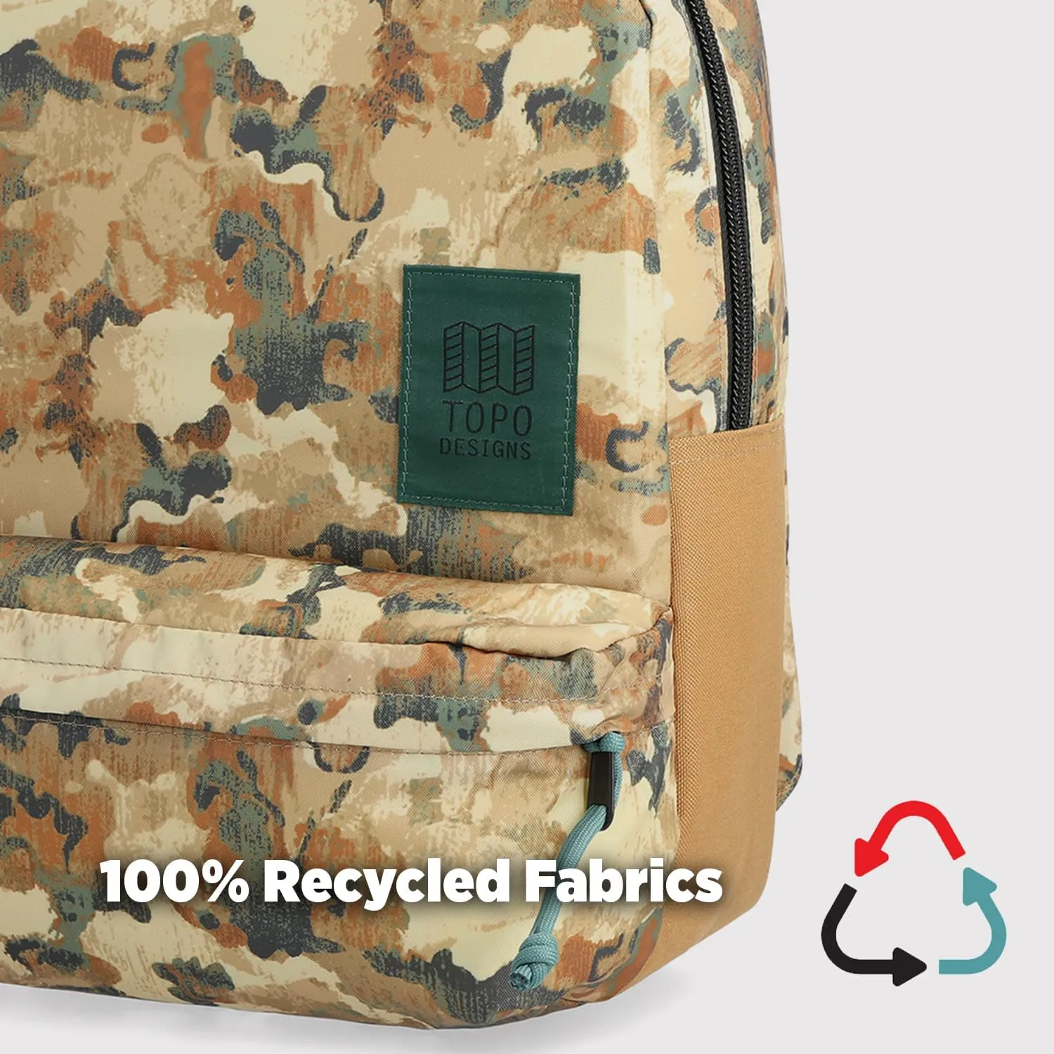 Topo Designs Dash Pack, Lightweight Laptop Backpack, 100% Recycled Materials, Fair Wear   WRAP Certified, 17L (Beetle/Spice)