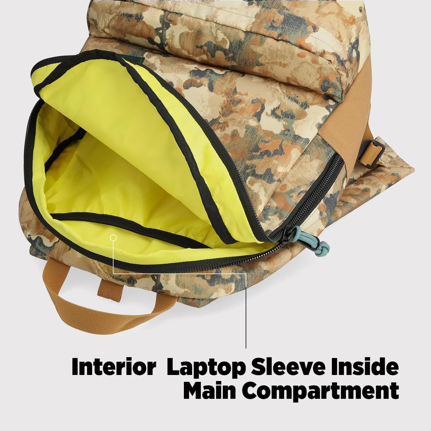 Topo Designs Dash Pack, Lightweight Laptop Backpack, 100% Recycled Materials, Fair Wear   WRAP Certified, 17L (Beetle/Spice)