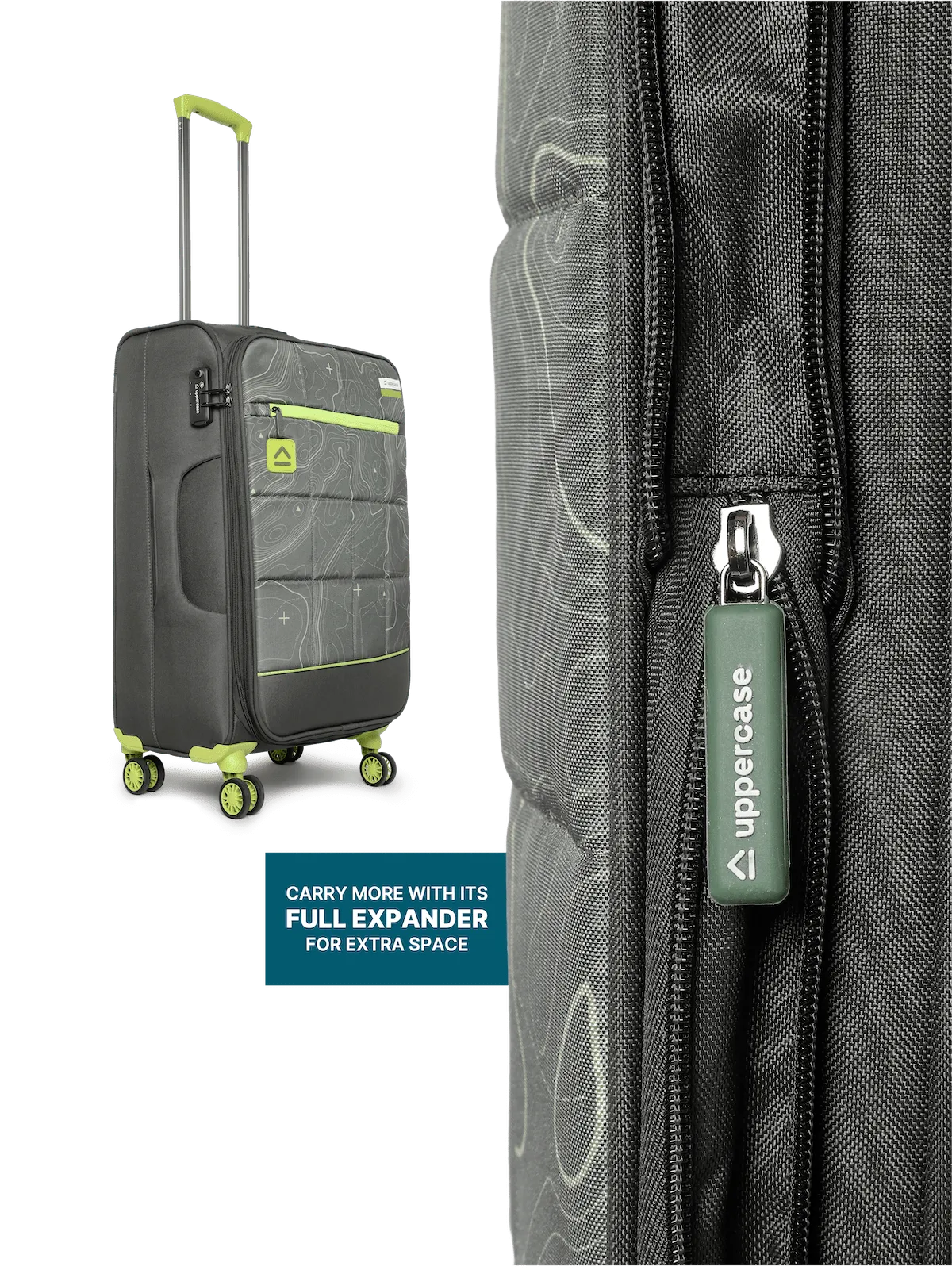 Topo Green Medium Soft Trolley