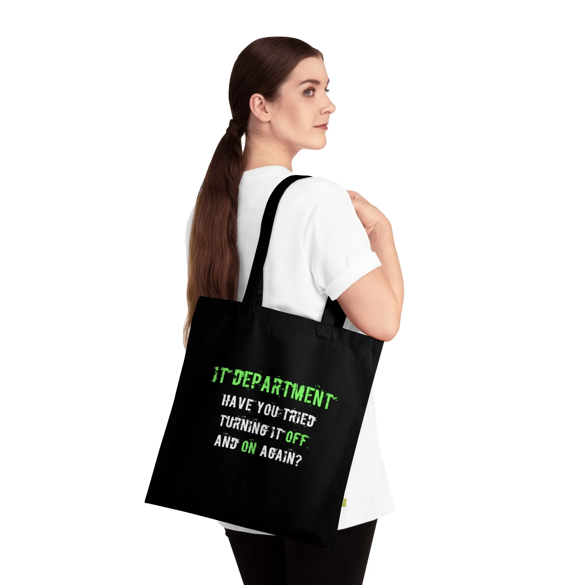 Tote Bag IT Support Green